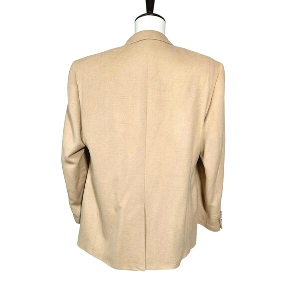 Lauren Ralph Lauren | Men | 100% Camel Hair Solid Tan Lined Classic Blazer | 42R - Picture 3 of 13